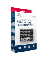 Clean Office Pro Carbon Feinstaubfilter, 2er Geruchs- und Staubfilter, 15 x 12 x 5 cm